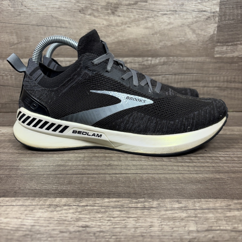 Brooks Bedlam 3 Black Gray Womens US Size 8.5 EUR 40 1203301B012 Running Shoes